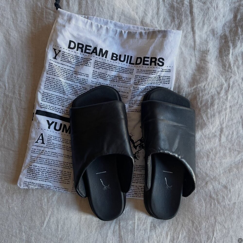 YUME YUME Finn faux leather slide sandals - Picture 3 of 6
